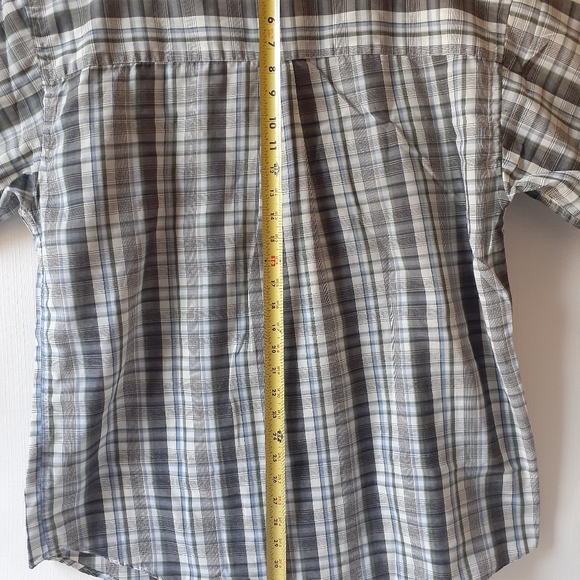 Timber Creek men's multicolor plaid short sleeve button down shirt size L - Picture 7 of 11